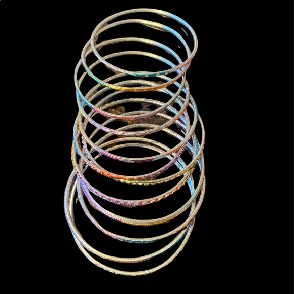 Multi-color Bangle Bracelets - Picture 2 of 2